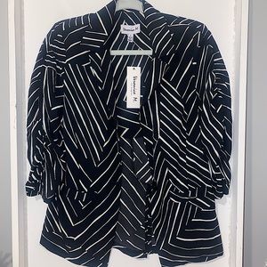 sold Black and white abstract blazer